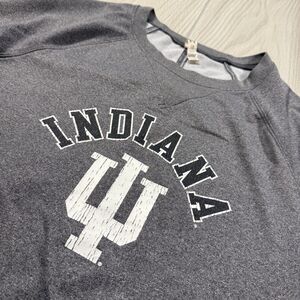 Indiana Hoosiers Crewneck Sweatshirt Women’s L Gray Under Armour Cold Gear Logo